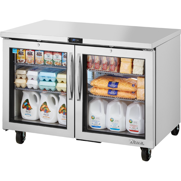 True TUC-48G-HC SPEC3 Undercounter Refrigerator, 48", Glass Door