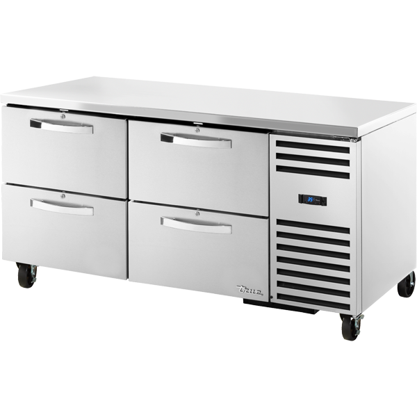 True TUC-67D-4-HC SPEC3 Undercounter Refrigerator, 67", 4 Drawers