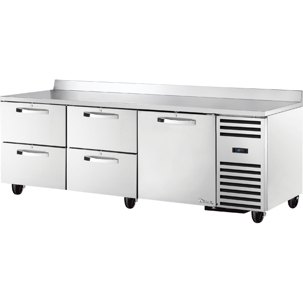 True TWT-93D-4-HC SPEC3 Worktop Refrigerator, 93", 4 Drawers, Spec Package