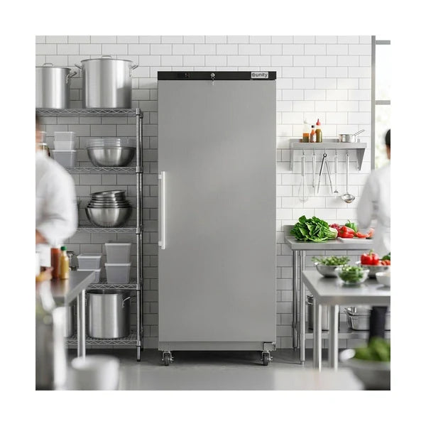 UNITY U-22RE 18 Cu.Ft. 1 Solid Door Reach-In Refrigerator 36°F to 47°F