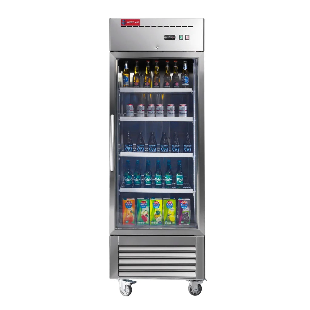 WESTLAKE WK-23FG 23 Cu.Ft. 1-Glass-Door Reach-In Freezer -8°F to 0°F