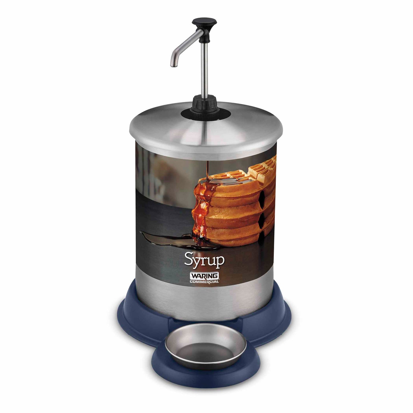 Waring WSD1G Commercial 1-Gallon Syrup Dispenser Bin Countertop Ergonomic Pump Station