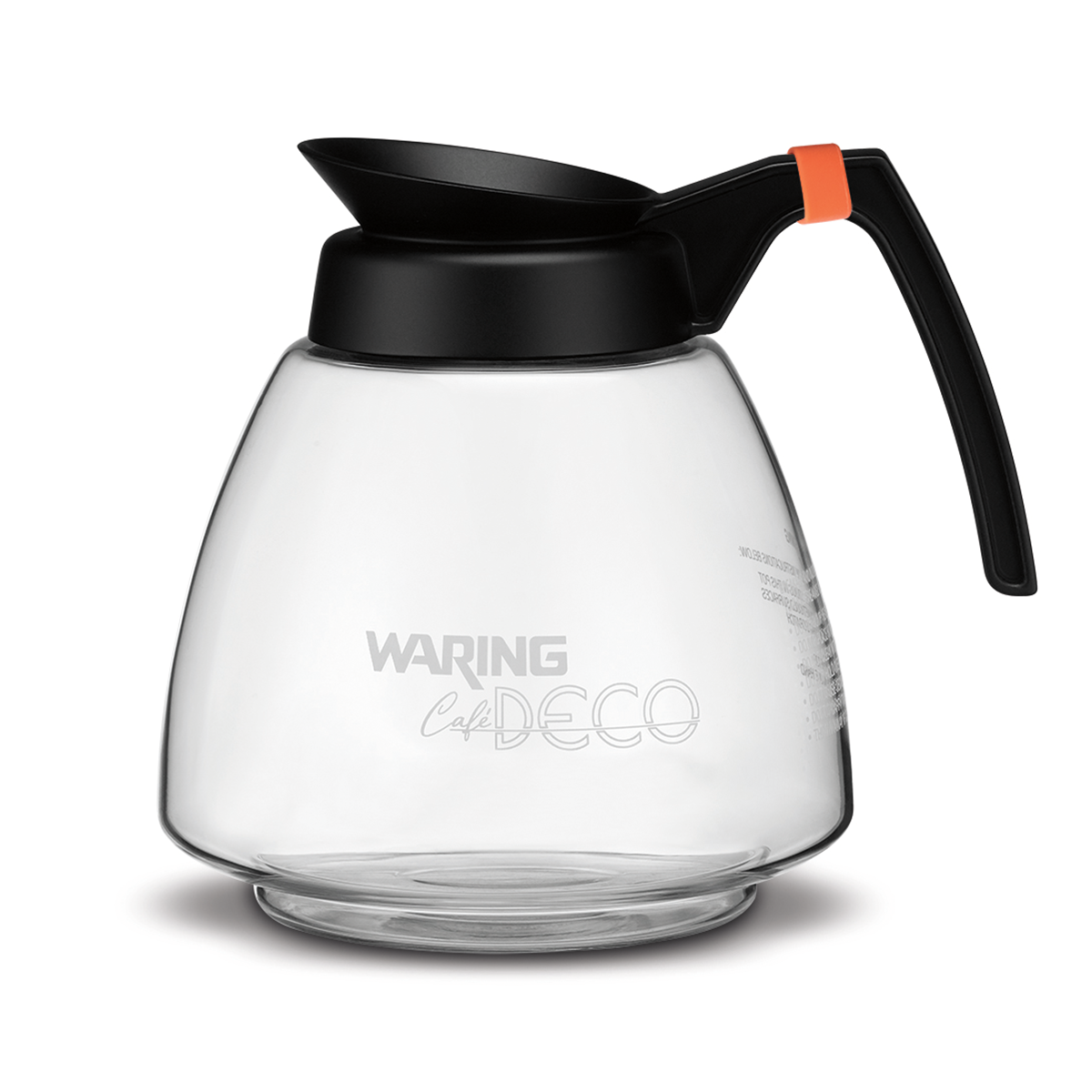 Waring WTC64 Commercial 64-Ounce Coffee Decanter Head with Orange Base Fluid Holding Element