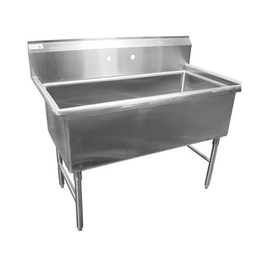 Serv-Ware 1C14H2448 Heavy Duty Sink 1-Bowl 48" x 24"