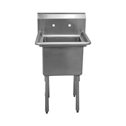 Serv-Ware 1CWPH1824 Heavy Duty Sink 1-Bowl 18" x 24"