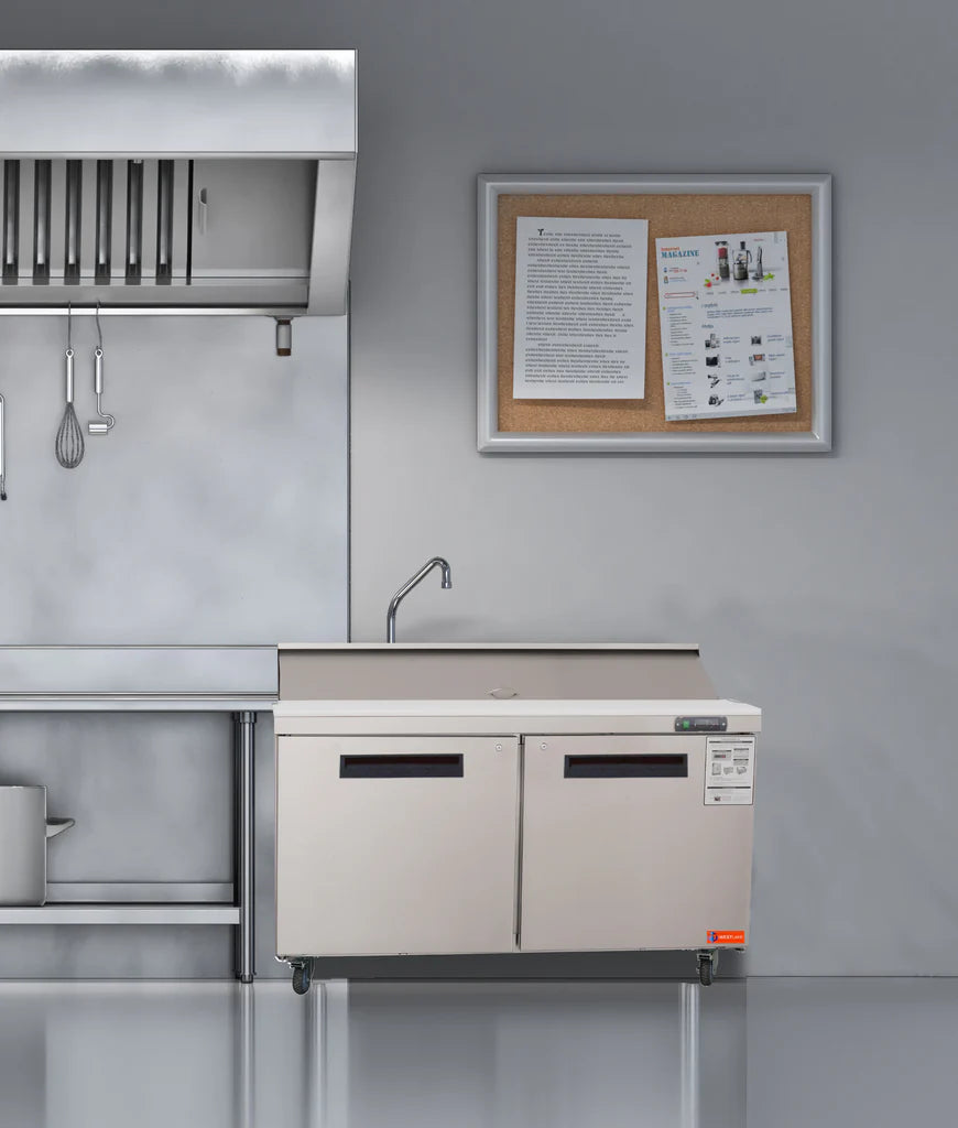 West Lake WKSR-48B Salad Prep Table Refrigerator 2 Door 33-40°F
