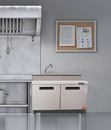 West Lake WKSR-60B Salad Prep Table Refrigerator 2 Door 33-40°F