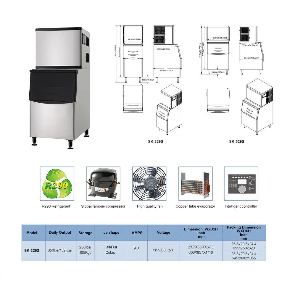 West Lake B-275 Ice Storage Bin 275 lb Capacity