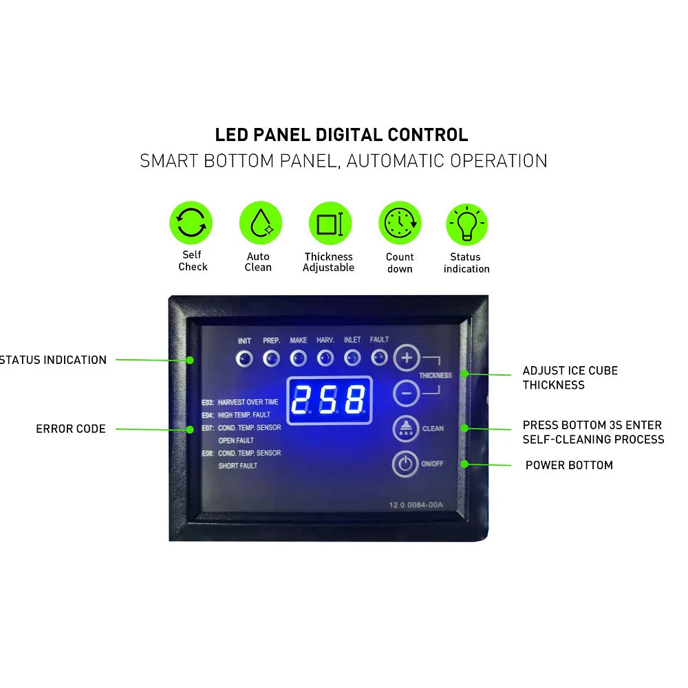 West Lake SK-529P Modular Ice Machine Head Cubic Ice 500 lb/day Low-Profile