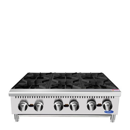 Atosa ACHP-6 HD Hotplate 36 Inch 6 Burner 192,000 BTU