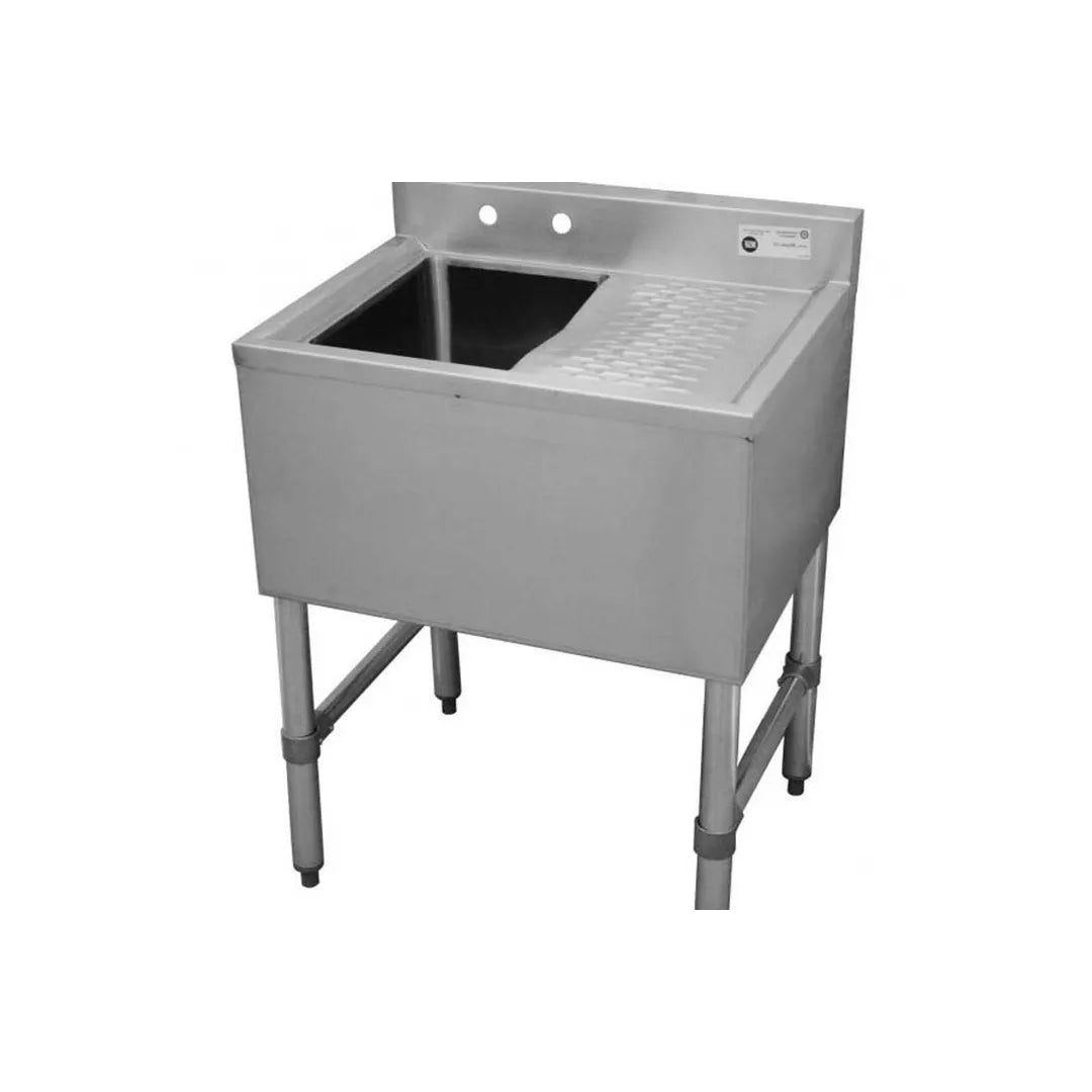 Serv-Ware BAR1B24-R-CWP 1-Compartment Bar Sink 24" With Right Drainboard