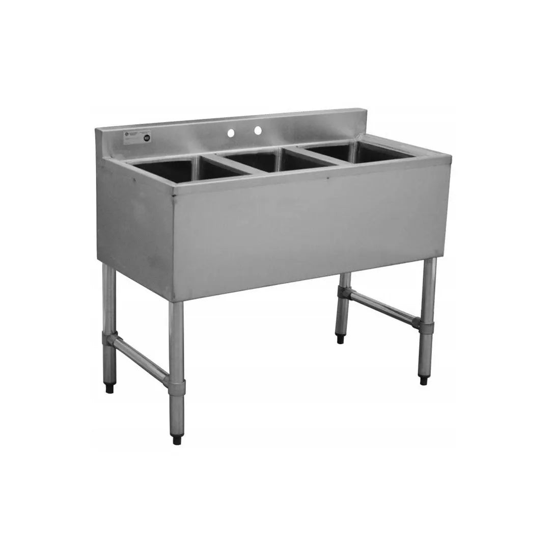 Serv-Ware BAR3B38-CWP 3-Compartment Bar Sink 38"