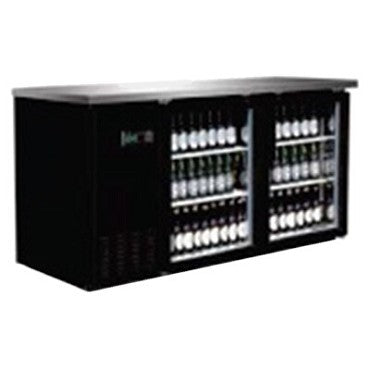 Serv-Ware BB3-24G-HC Back Bar Cooler 3-Section Glass 24" HC (R290)
