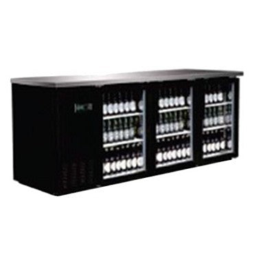 Serv-Ware BB4-24G-HC Back Bar Cooler 4-Section Glass 24" HC (R290)