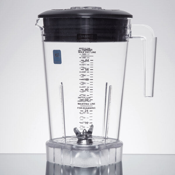 Waring CAC95 64 oz. Clear The Raptor Copolyester Commercial Blender Container Assembly with Blade and Lid