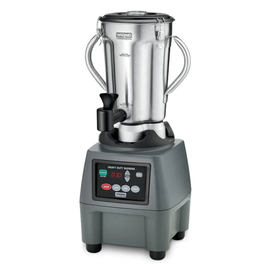 Waring CB15TSF Heavy-Duty One-Gallon 3-Speed Commercial Food Blender with Electronic Timer and Safety Interlock - 120V, 3.75 HP
