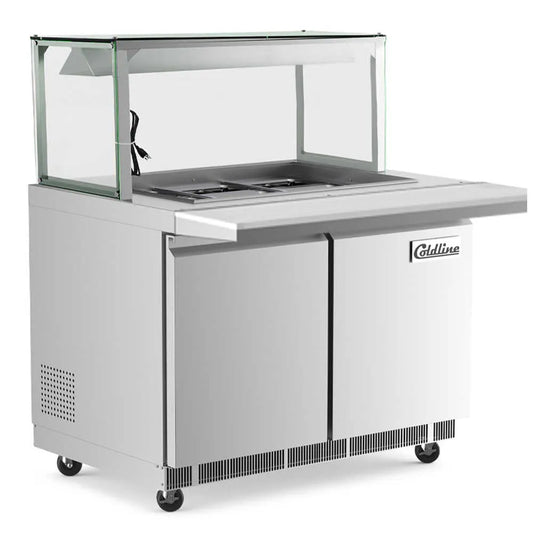 COLDLINE CBT48-LT 14 Cu. Ft. Refrigerated Salad Bar 33-41°F
