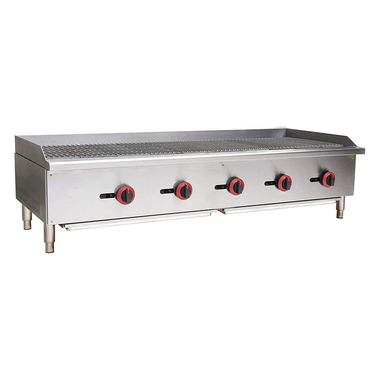 Cookline CCB-60 60" Gas Countertop Radiant Charbroiler- 150,000 BTU