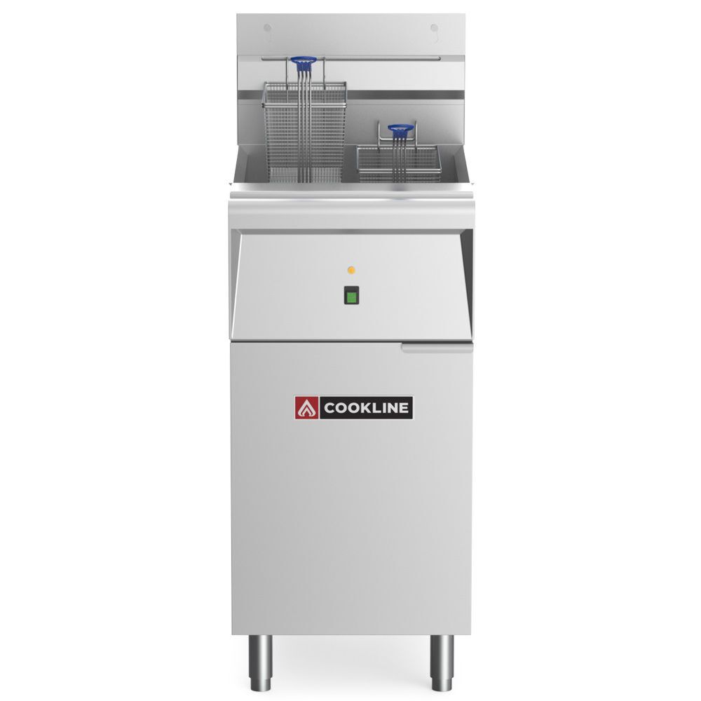 Cookline CF-40E-208-1 16 Inch 40 lb Electric Floor Fryer