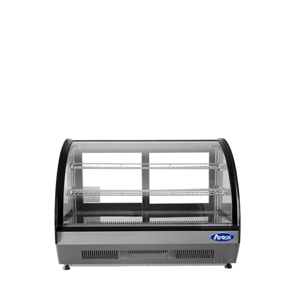 Atosa CRDC-46 Refrigerated Display Curved Countertop 4.6 Cu Ft
