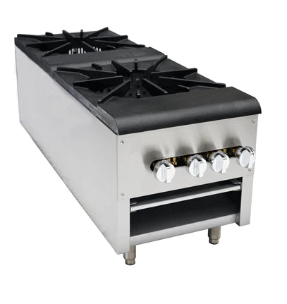Cookline CSP2 18 Inch Double-Burner Gas Stock Pot Range