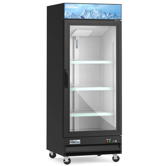 COLDLINE D10-B 8.3 Cu.Ft. 27-Inch 1 Solid Door Reach-In Freezer -10°F to 0°F