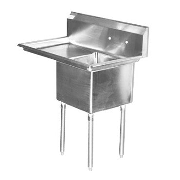 Serv-Ware D1CWP1818 One-Compartment Sink 18" x 18" Bowl