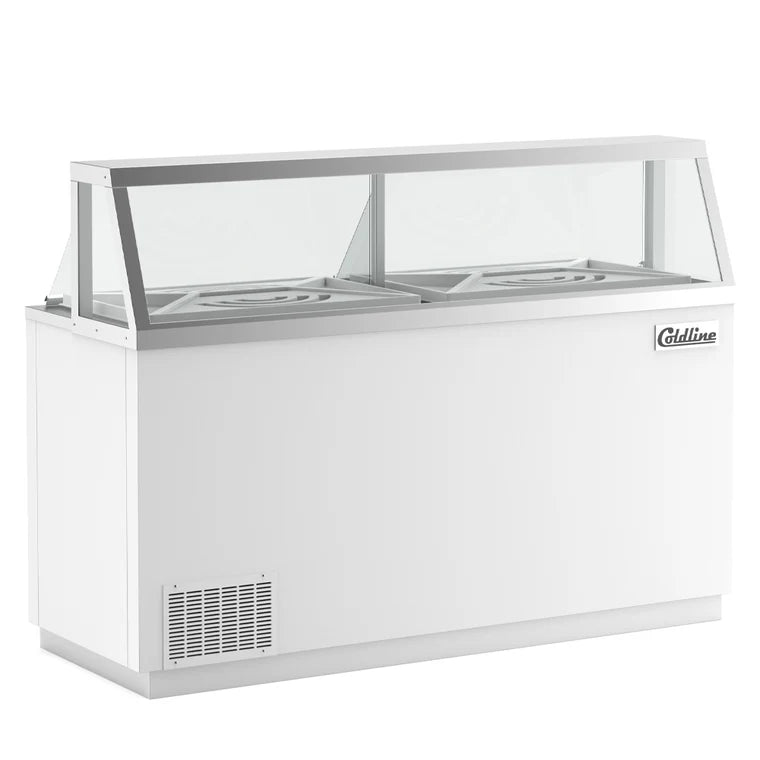 COLDLINE DIP-66 68-Inch Ice Cream Dipping Cabinet Freezer -14.8°F to -0.4°F