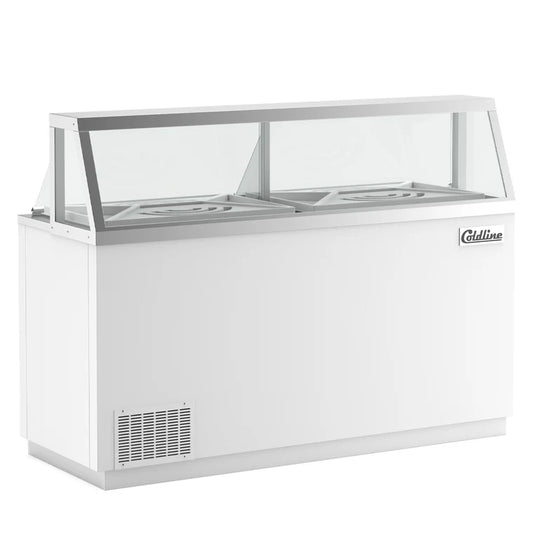 COLDLINE DIP-66 68-Inch Ice Cream Dipping Cabinet Freezer -14.8°F to -0.4°F
