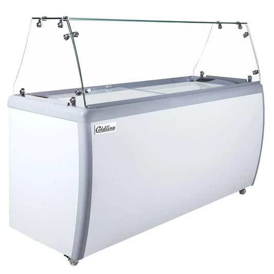 Coldline DP-560 71 Inch Dip Dipping Cabinet Freezer-15 F to 8 F