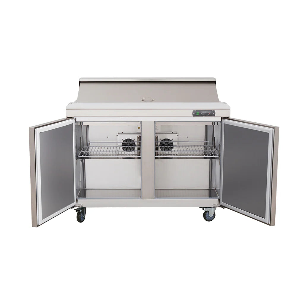 West Lake WKSR-48B Salad Prep Table Refrigerator 2 Door 33-40°F