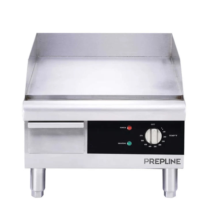 Prepline EGD16 16" Electric Thermostatic Countertop Griddle- 120V