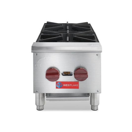 WESTLAKE EHP-2S  12" 2-Burner Countertop Gas Range 50,000 BTU