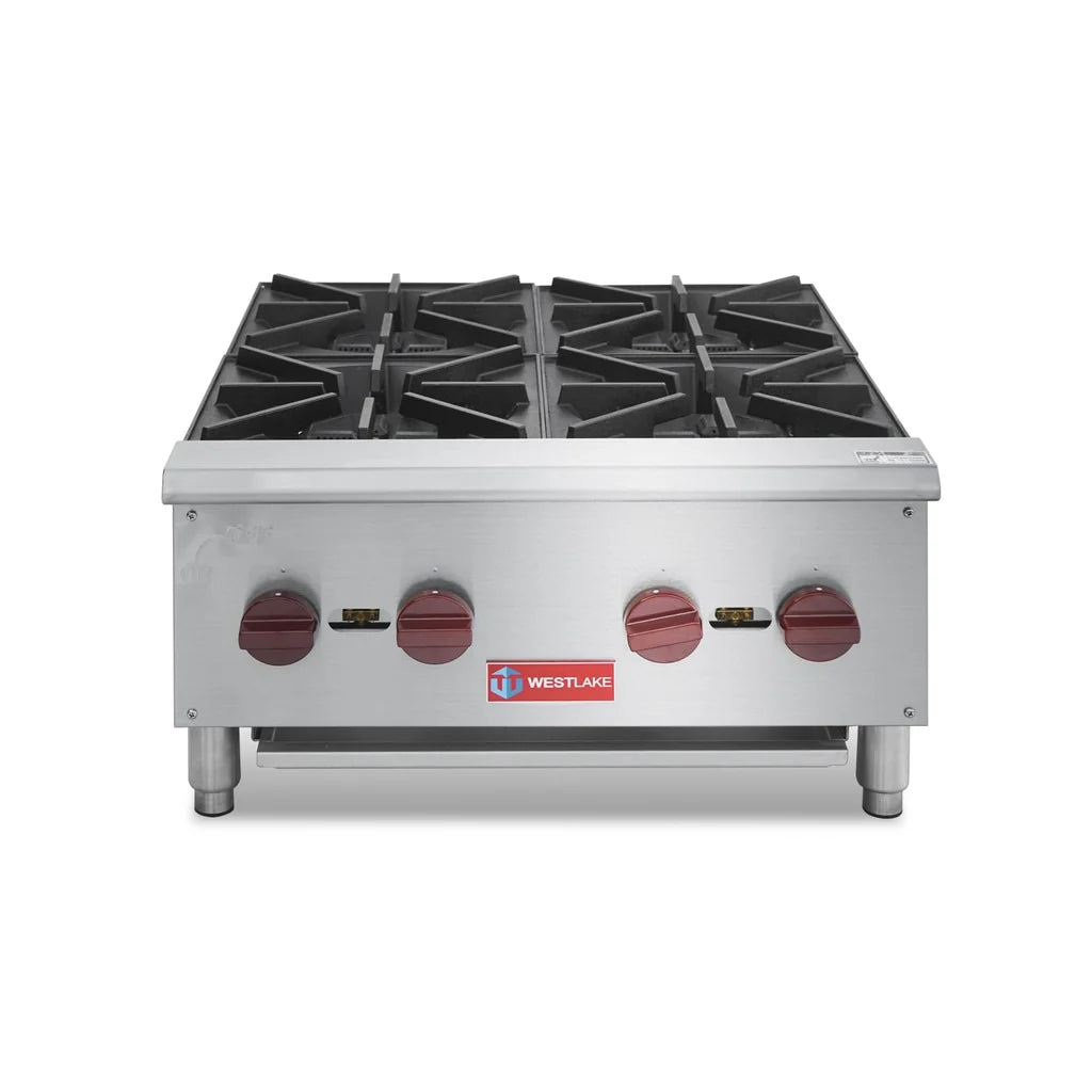 WESTLAKE EHP-4S  24" 4-Burner Countertop Gas Range 100,000 BTU