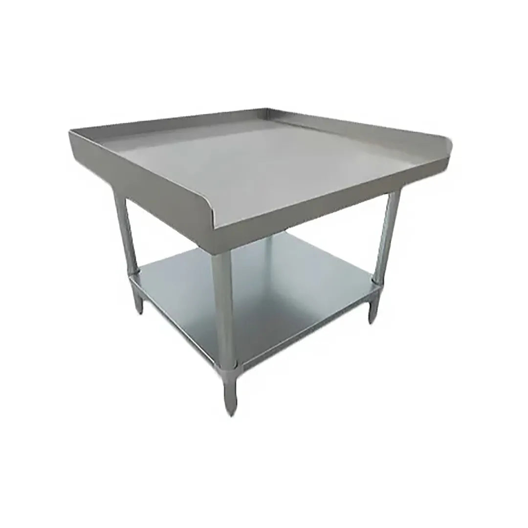Serv‑Ware ESG3012W‑CWP Equipment Stand, 12″ W × 30″ D × 24″ H, 18/430 Stainless Steel Top w/ Galvanized Legs & Undershelf
