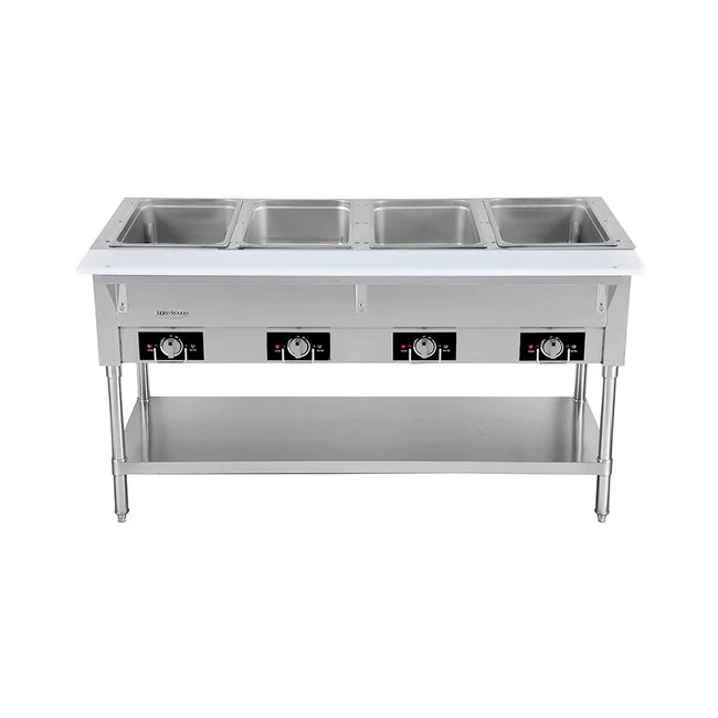 Serv-Ware EST4-2 58" Electric Hot Food Table (4) Open Wells