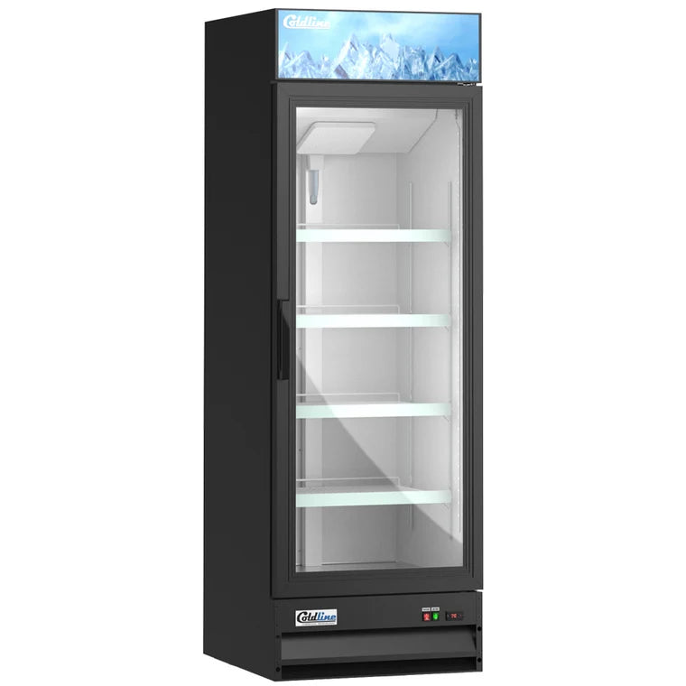 Coldline G15-B 13.3 Cu.Ft. 26-Inch 1 Glass Door  Merchandiser Refrigerator 33°F to 40°F