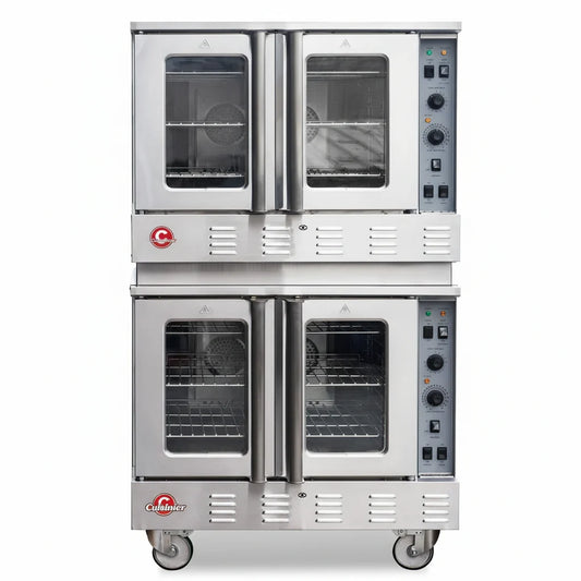 WESTLAKE GCO511S Full-Size Double Deck Gas Convection Oven 120,000 BTU 167°F to 563°F
