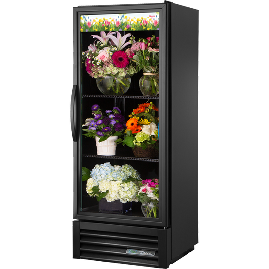 True GDM-12FC-HC TSL01 Glass Door Floral Cooler, Curved, 12 cu.ft.