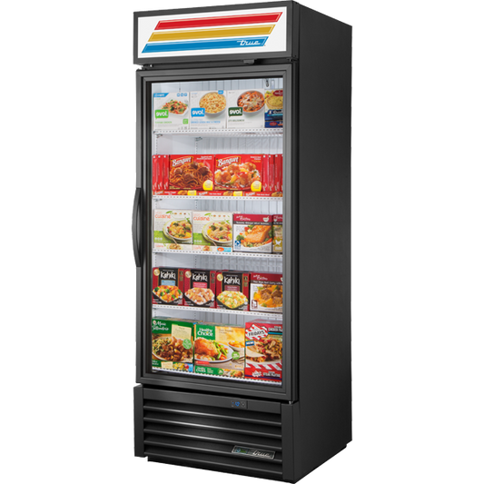 True GDM-26F-HST-HC TSL01 Glass Door Freezer, 26 cu.ft., High Shelf