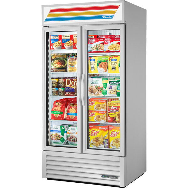 True GDM-35F-HC TSL01 Glass Door Freezer, 35 cu.ft.