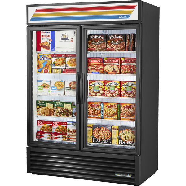 True GDM-49F-FLX-HC TSL01 Flex Glass Door Freezer, 49 cu.ft.