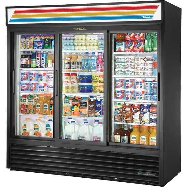 True GDM-69-HC-LD Glass Door Merchandiser, 69 cu.ft., LED