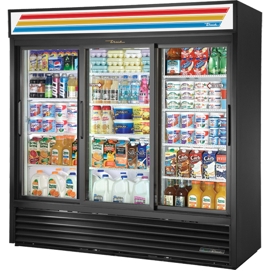 True GDM-69-HC-LD Glass Door Merchandiser, 69 cu.ft., LED