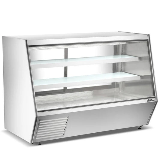 COLDLINE HDL84 40.5 Cu.Ft Refrigerated Slanted Glass High Meat Deli Case 33°F-40°F