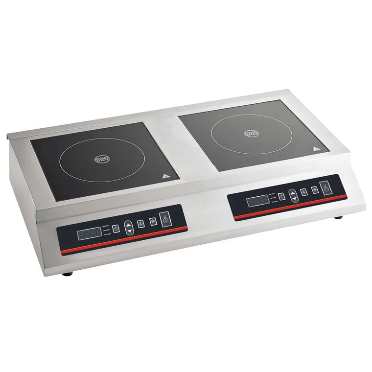 Cookline IC-3600F 27 Inch Double Countertop Flat Induction Range 3,600W 208/240V