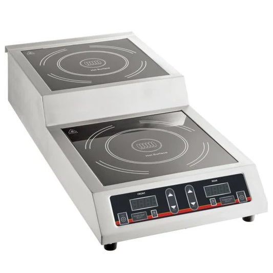 Cookline IC-3600S 27 Inch Double Countertop Step-Up Induction Range 3,600W 208/240V