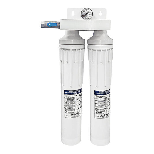 Ice-O-Matic IFQ2XL Ice Filtration System, Dual Cartridge, High Capacity, 3.0 GPM Flow Rate, Scale Guard Protection