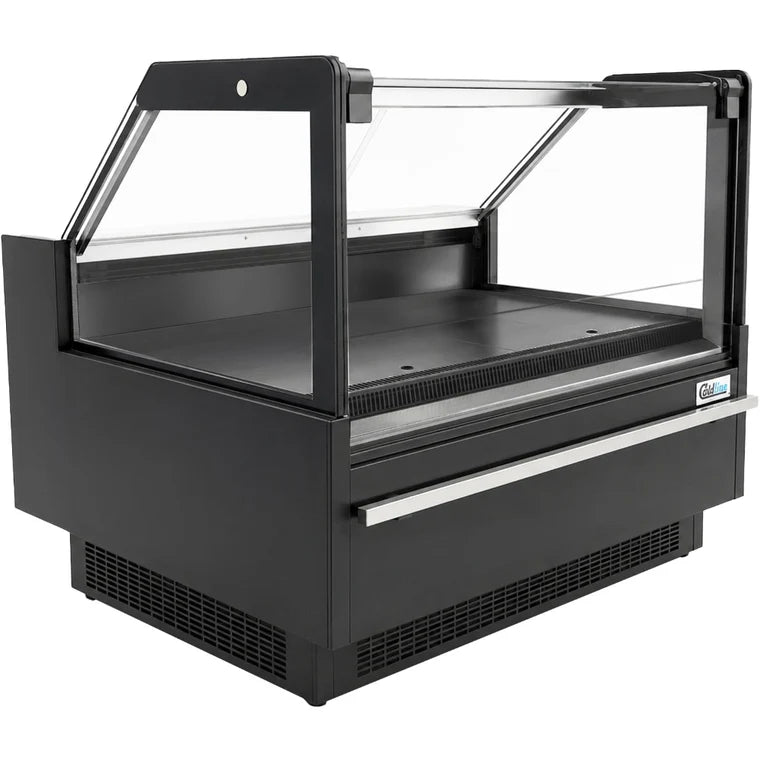 COLDLINE LDCD52 2.3 Cu.Ft Refrigerated Flat Straight Glass Meat Deli Case 33°F-41°F