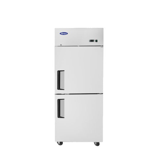 Atosa MBF8007GR Reach-In Freezer 2 Divided Doors Right Hinged 23 Cu Ft